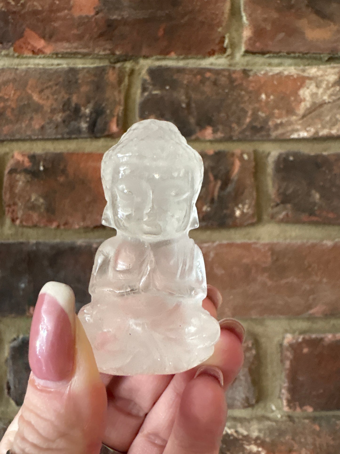 Clear quartz Buddha