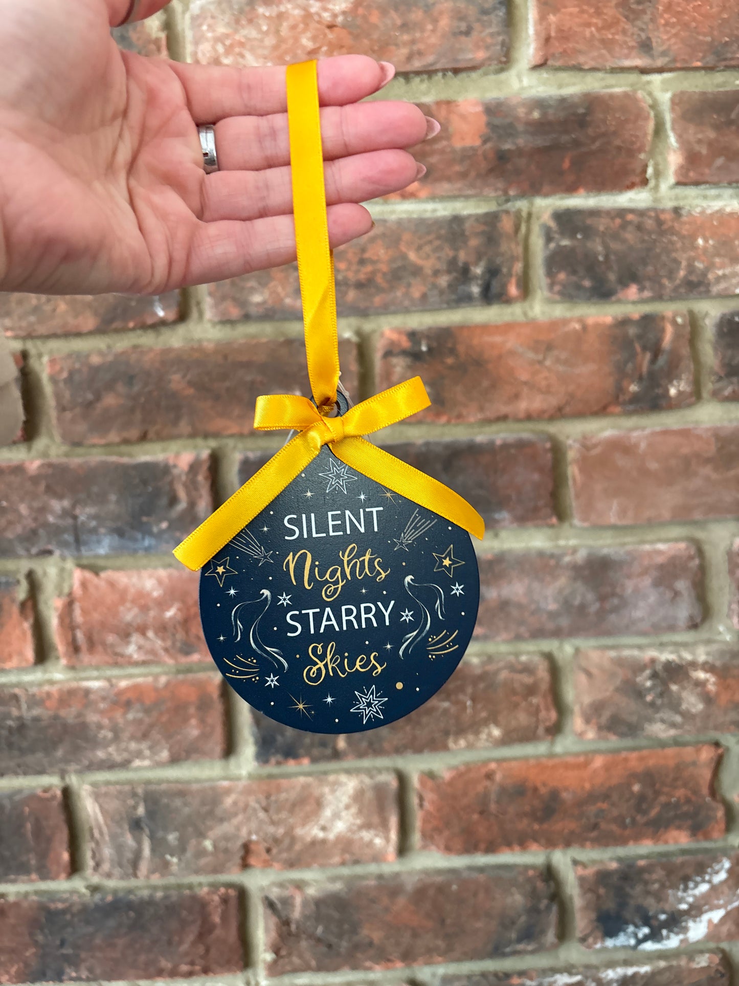 Silent nights bauble