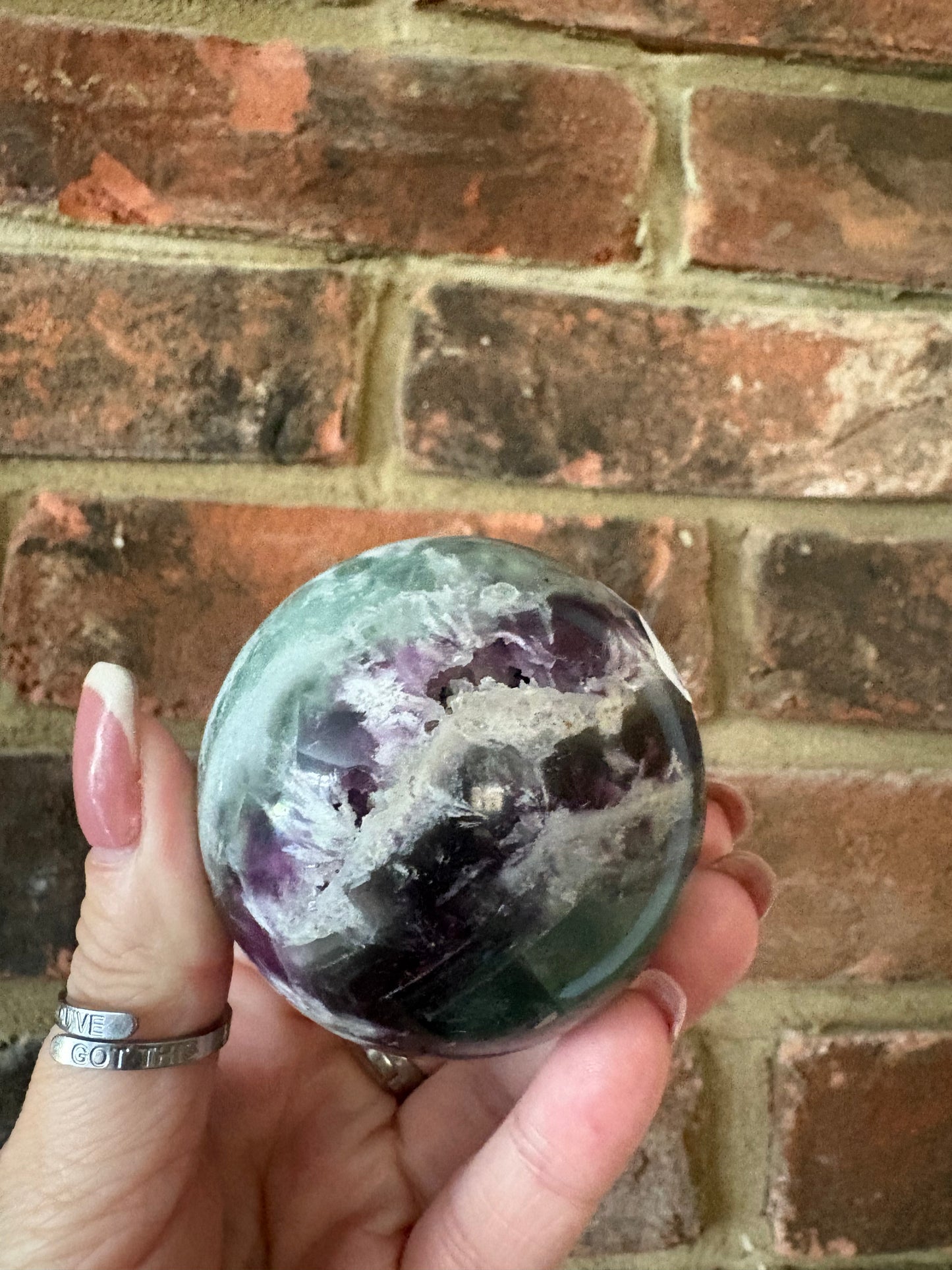 Feather fluorite Spheres