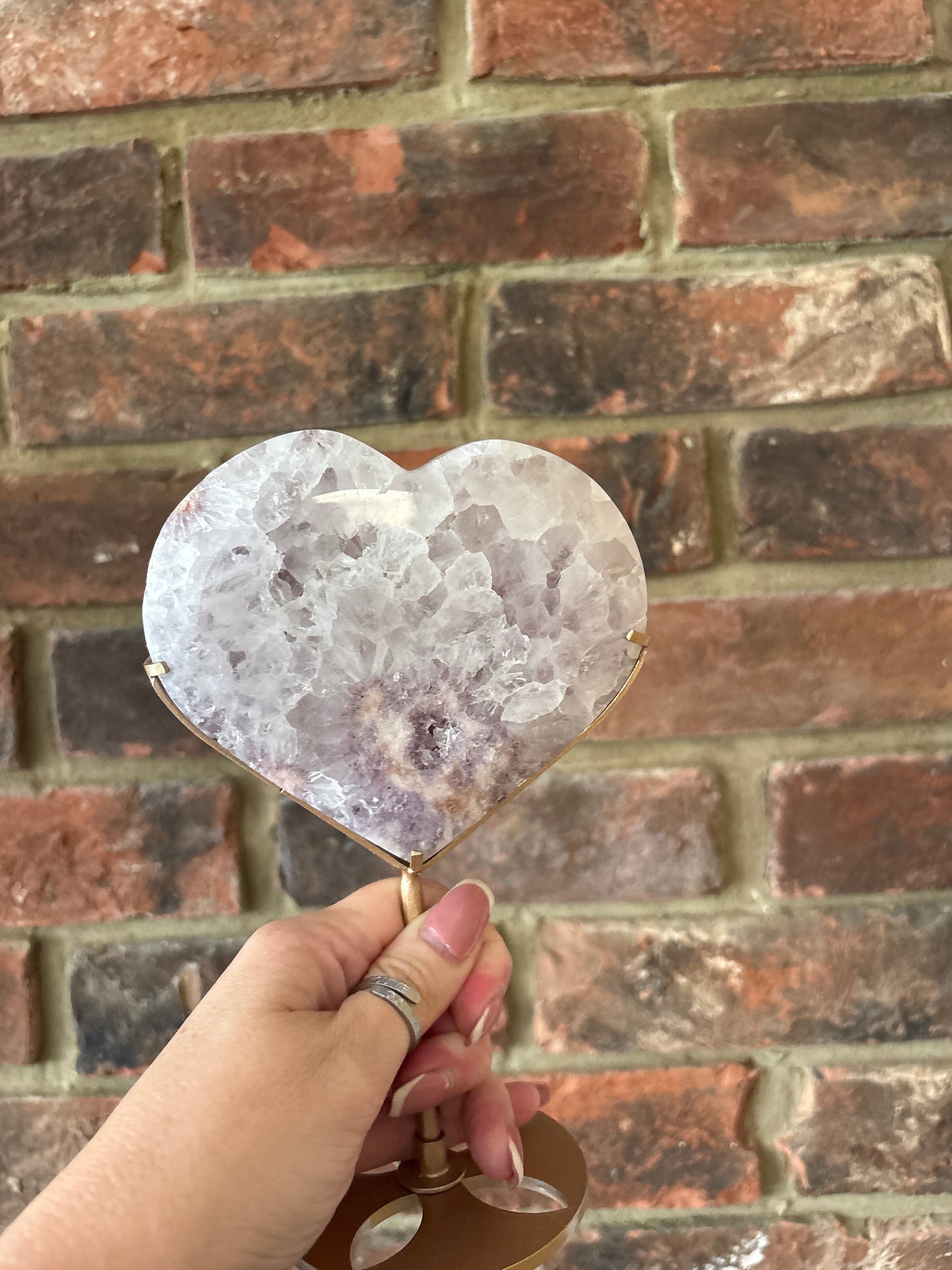 Pink Amethyst heart