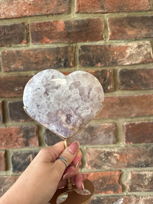 Pink Amethyst heart