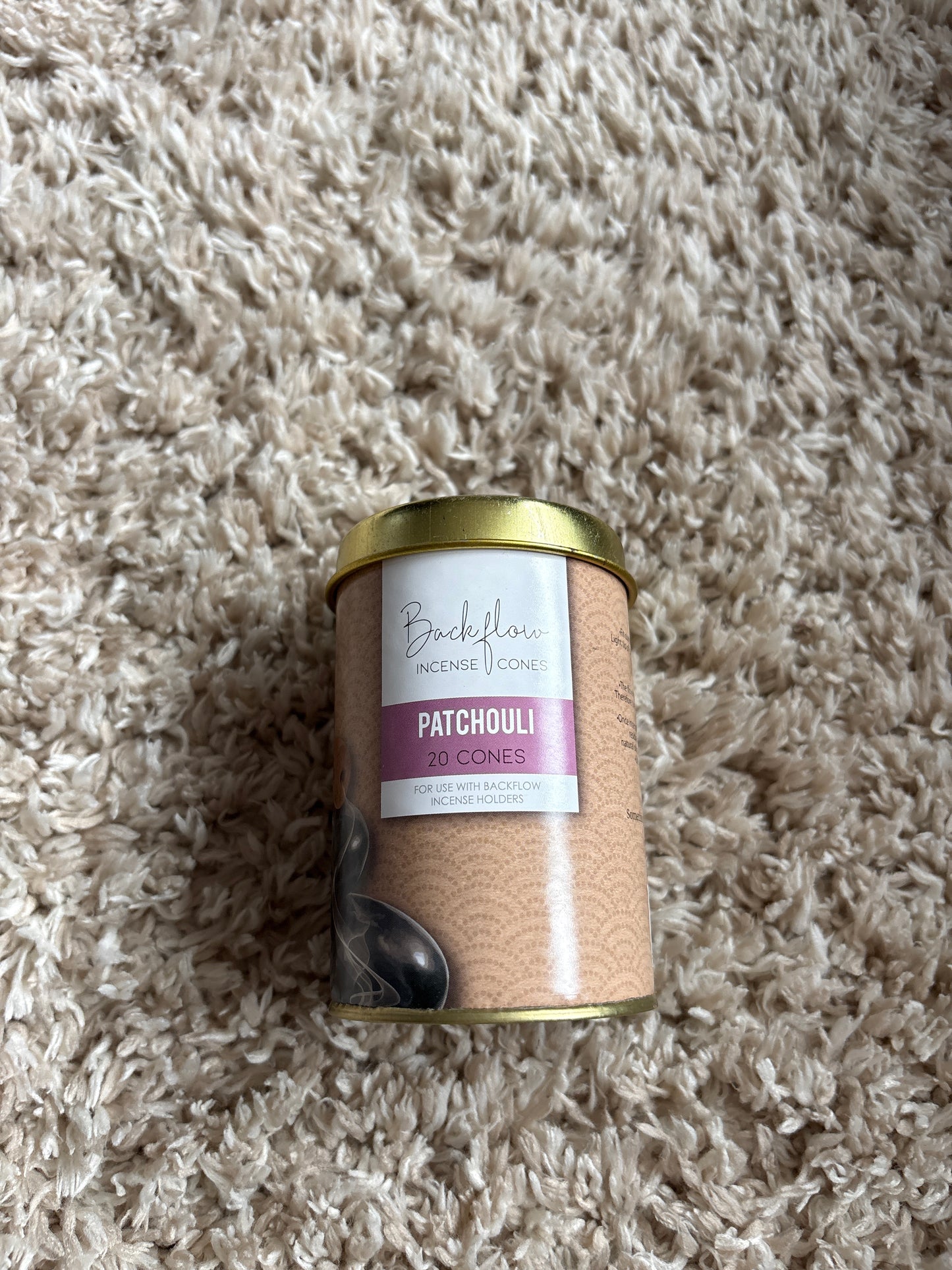 Back flow incense