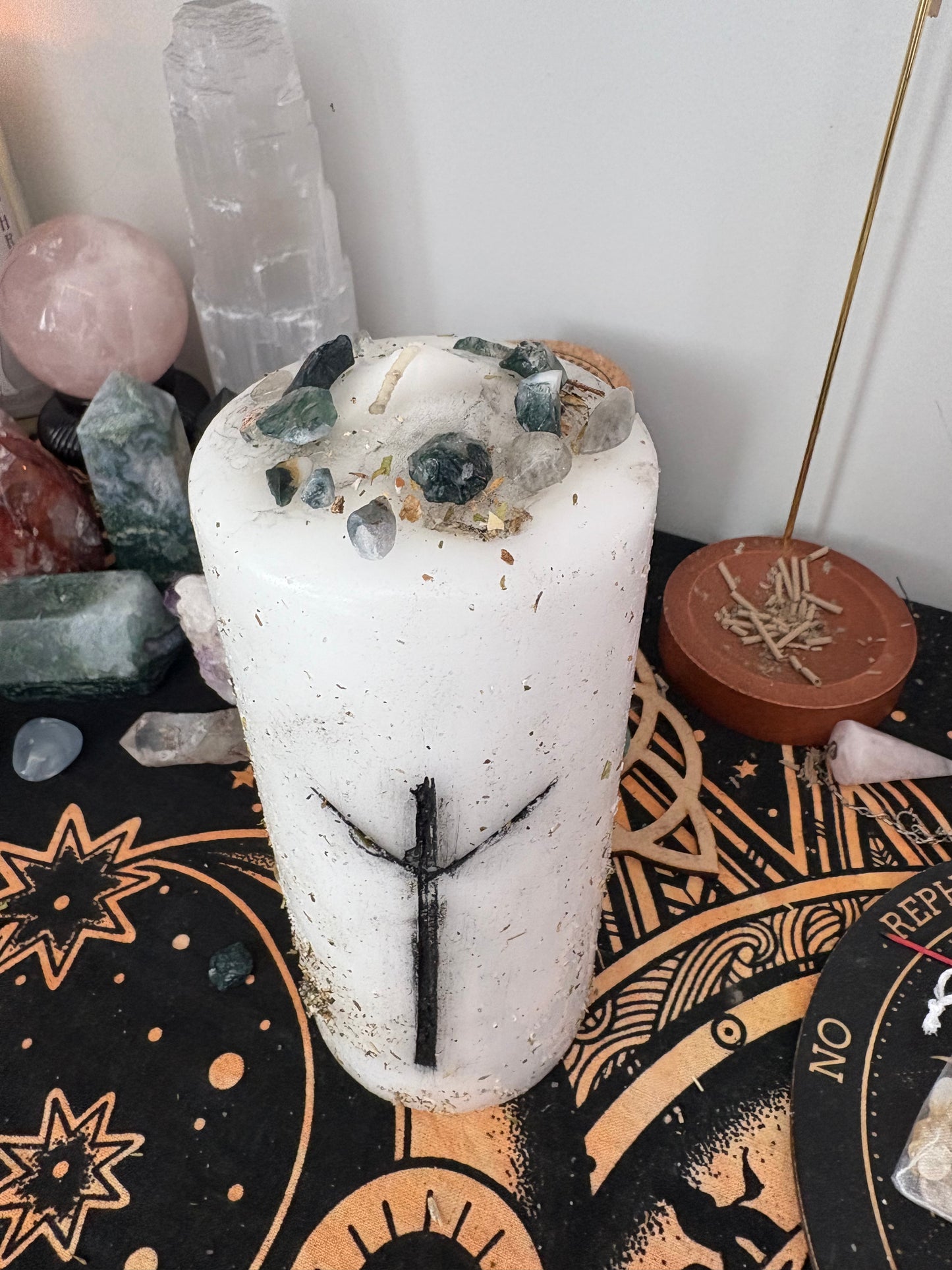 Enchanted protection candle