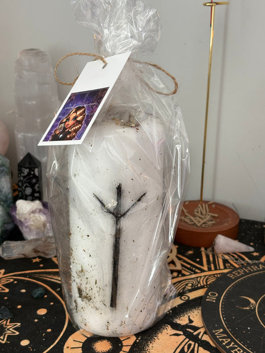 Enchanted protection candle