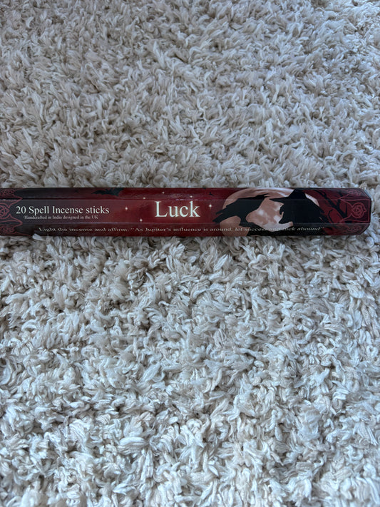 Luck spell incense