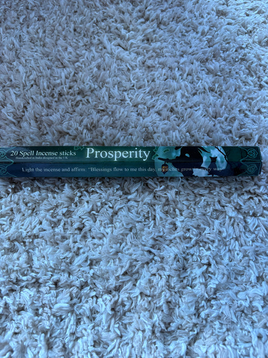 Prosperity spell incense