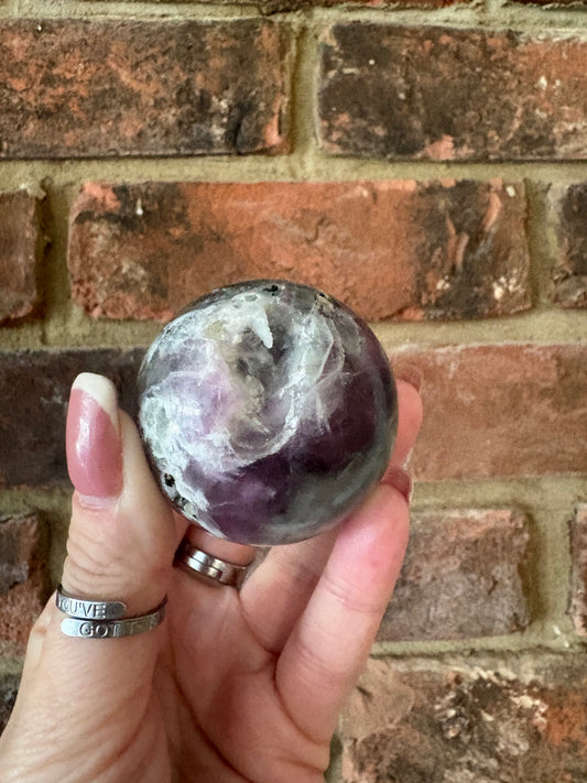 Feather fluorite Spheres