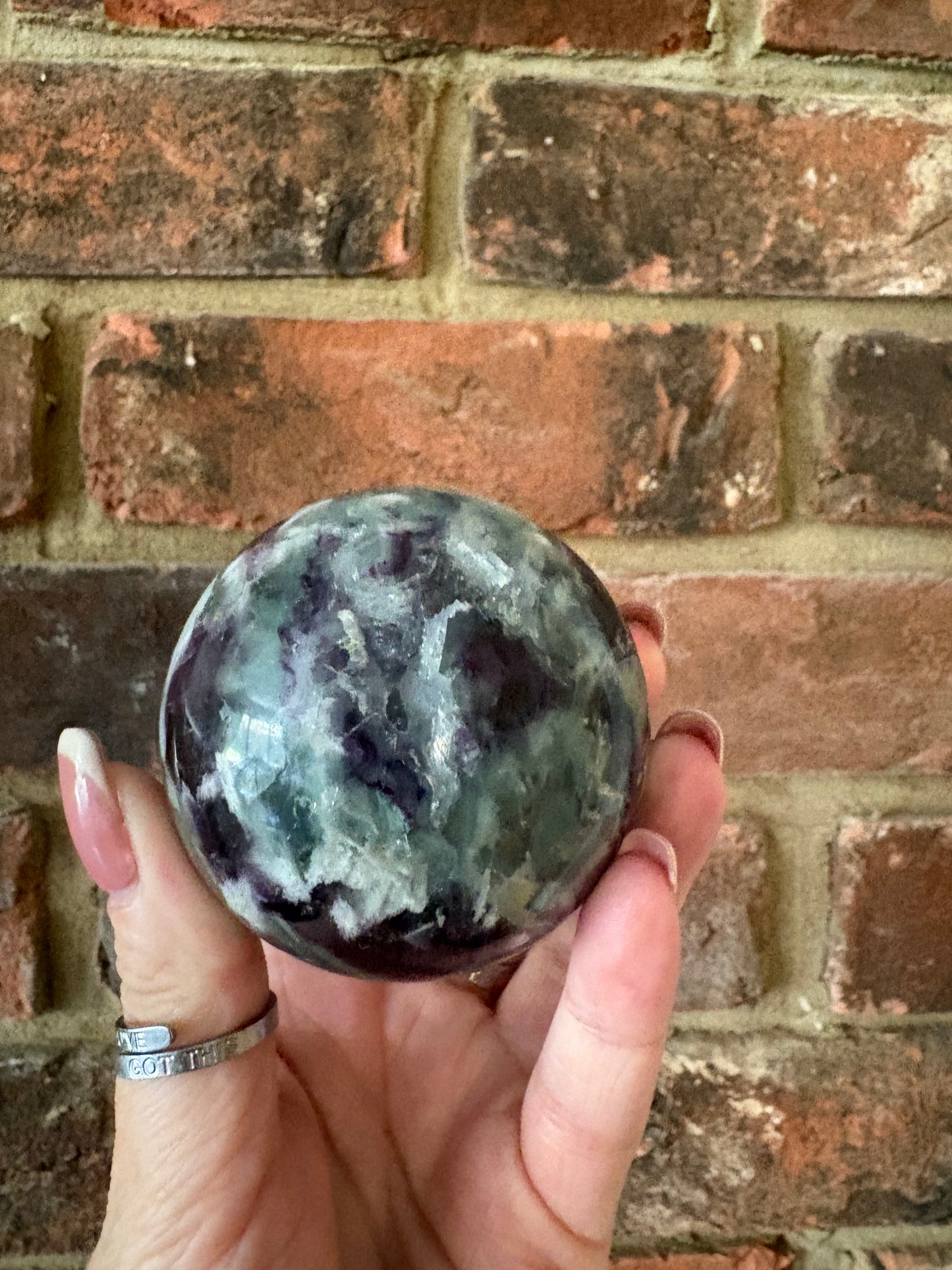 Feather fluorite Spheres