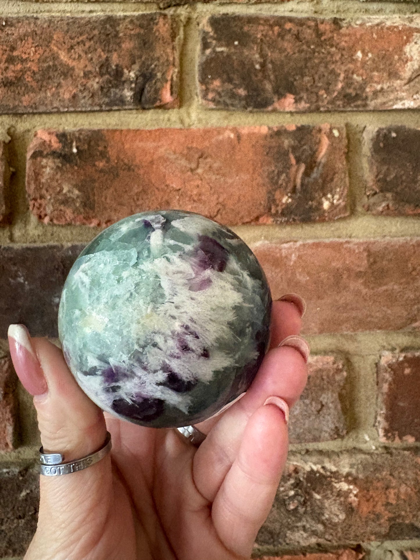 Feather fluorite Spheres