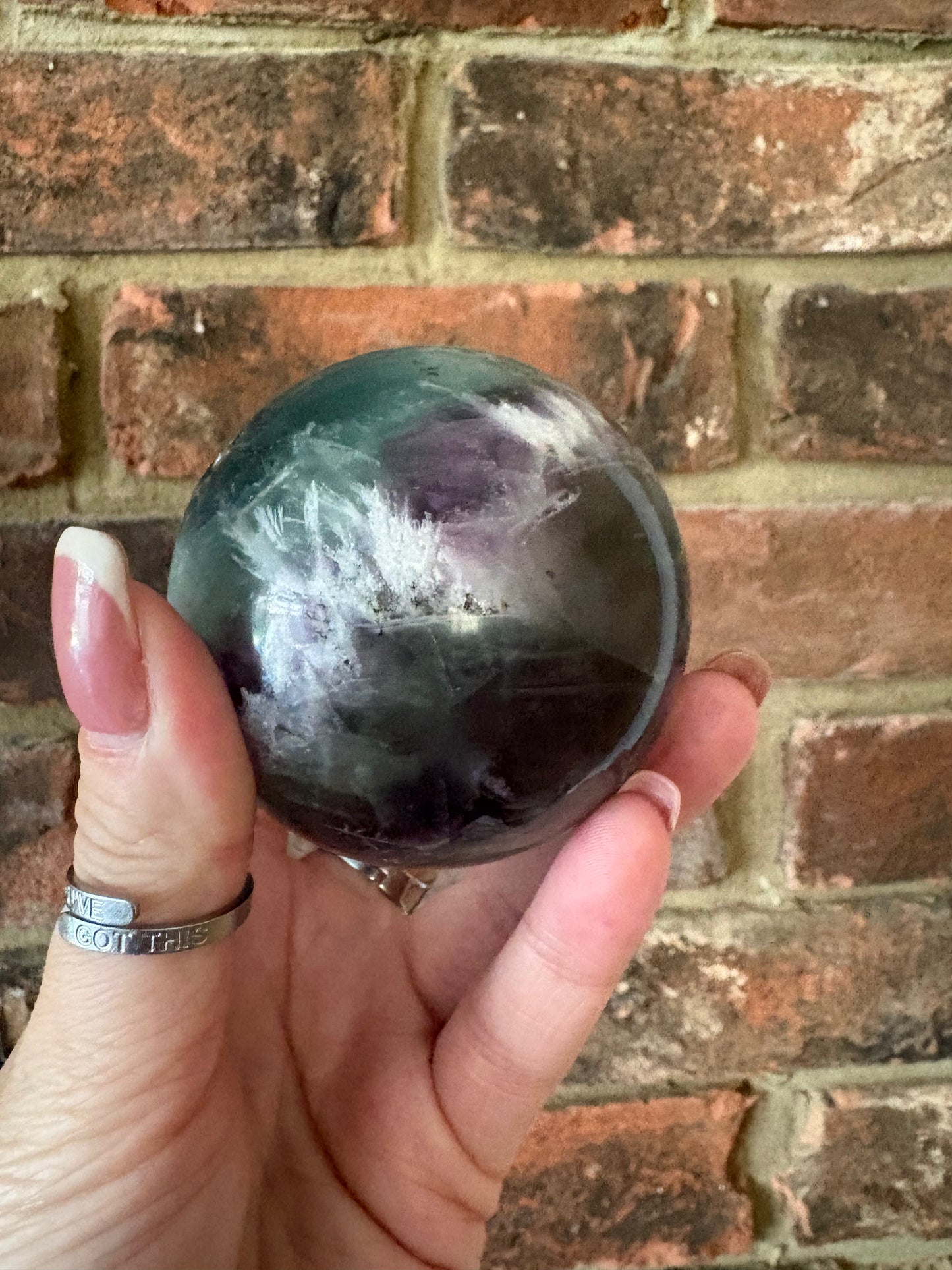 Feather fluorite Spheres
